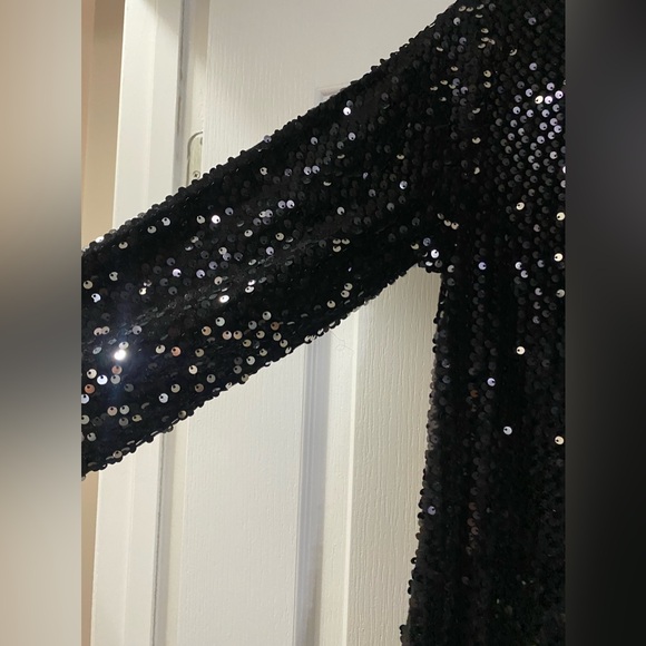 SANCTUARY Black Sequin Shift Dress from Revolve Clothing - Size XS - Picture 3 of 10